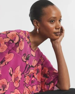 Joanna Hope Tiered Ruffle Blouse