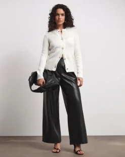 Joanna Hope Tulle Knit Cardigan