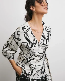 Joanna Hope Wrap Blouse