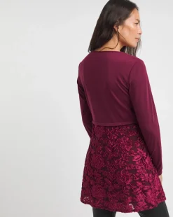 Joe Browns Berry Merry Devore Tunic