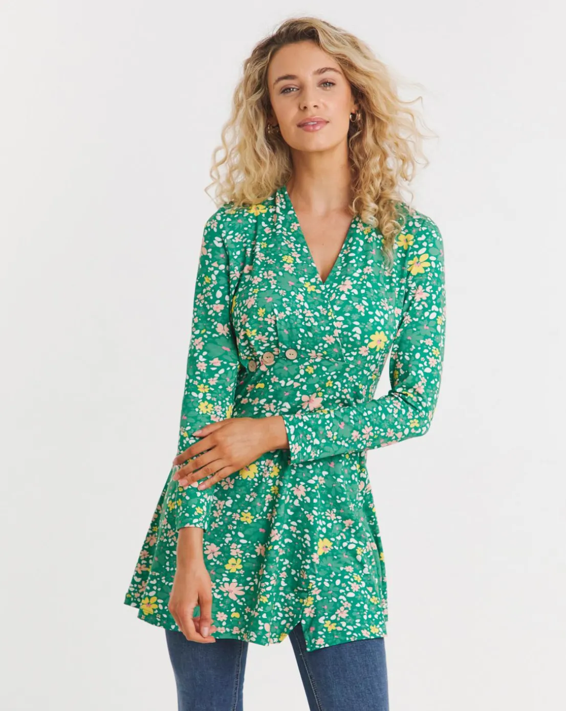 Joe Browns Button Detail Jersey Tunic