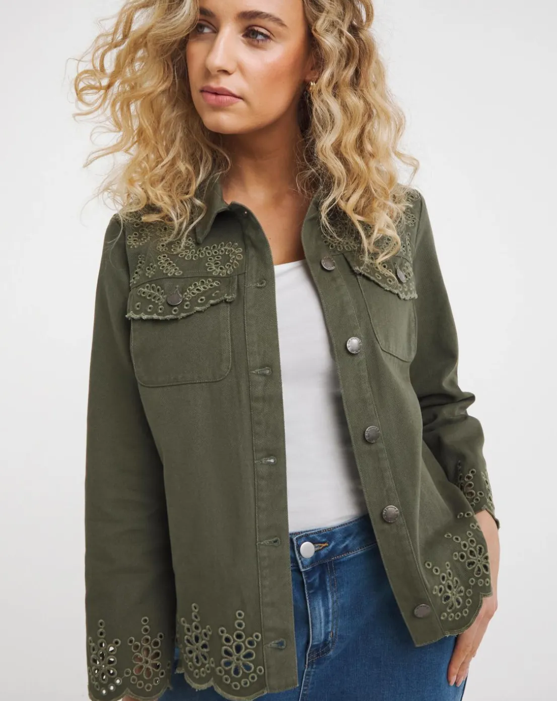 Joe Browns Delicate Embroidered Denim Jacket