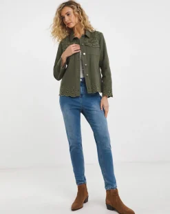 Joe Browns Delicate Embroidered Denim Jacket