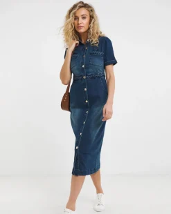 Joe Browns Dreamer Stretch Denim Midi Dress