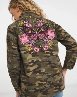 Joe Browns Embroidered Camo Military Jacket
