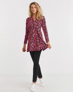Joe Browns Floral Button Detail Jersey Tunic