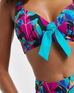 Joe Browns Floral Print Non Wired Bikini Top