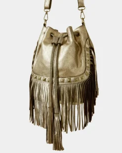 Joe Browns Gold Rush Metallic Suede Bag