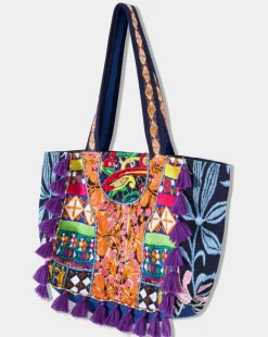 Joe Browns Ibiza Town Patchwork Tote Bag