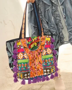 Joe Browns Ibiza Town Patchwork Tote Bag