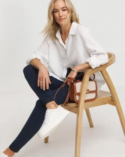 Joe Browns Navy Lace Hem Leggings