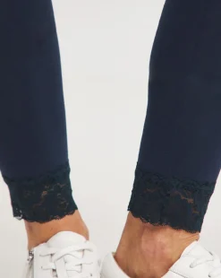 Joe Browns Navy Lace Hem Leggings