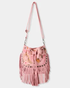 Joe Browns Rock 'n' Rose Suede Boho Bag