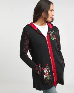 Joe Browns Rudolph the Reindeer Zip Hoodie