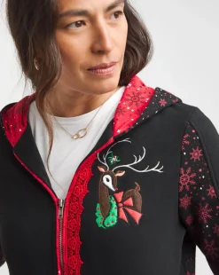 Joe Browns Rudolph the Reindeer Zip Hoodie