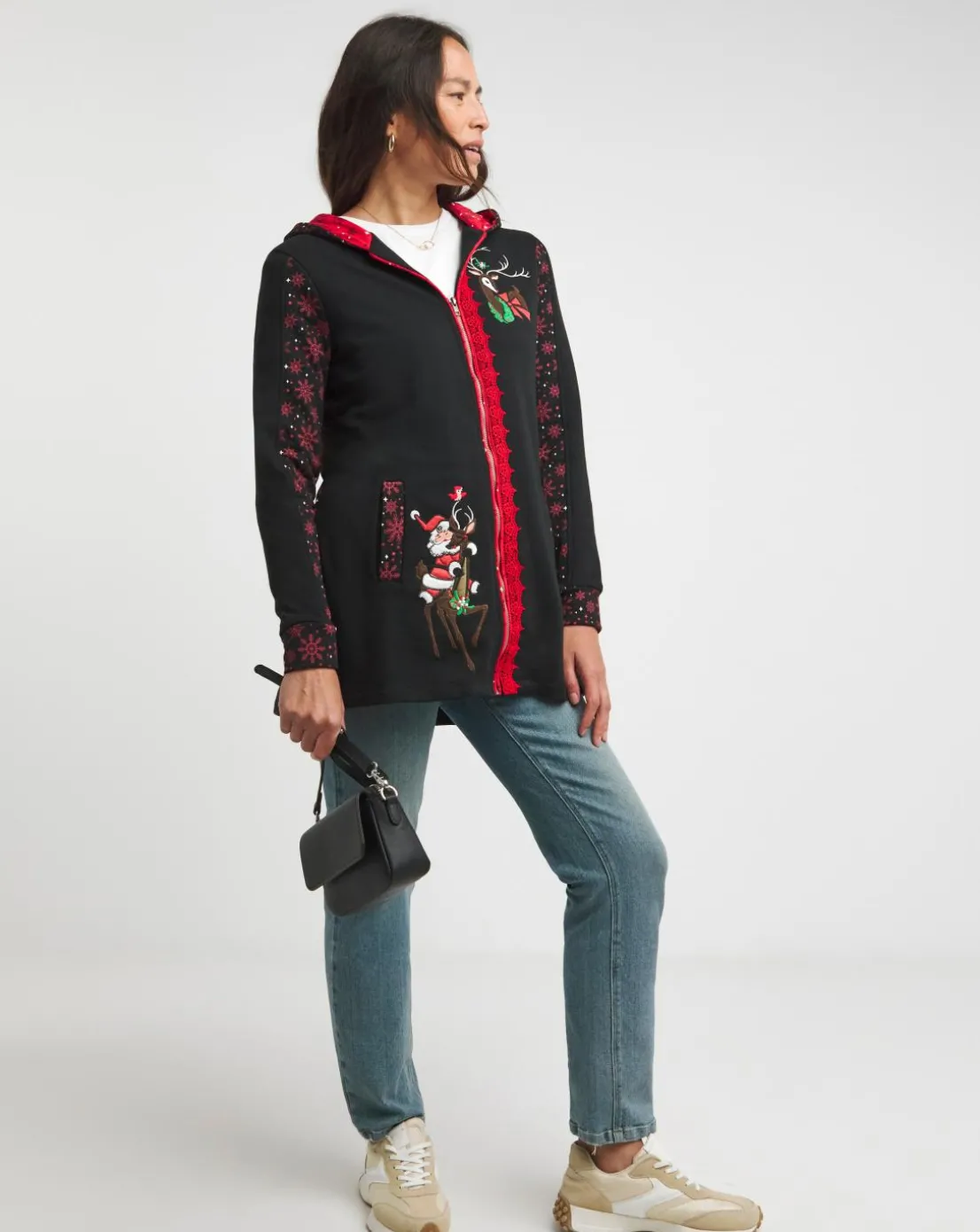 Joe Browns Rudolph the Reindeer Zip Hoodie