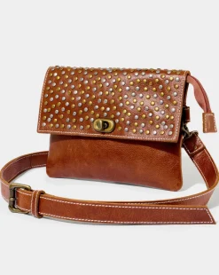 Joe Browns San Marco Leather Studded Bag