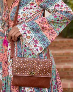 Joe Browns San Marco Leather Studded Bag