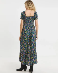 Joe Browns Serena Shirred Boho Crinkle Maxi Dress