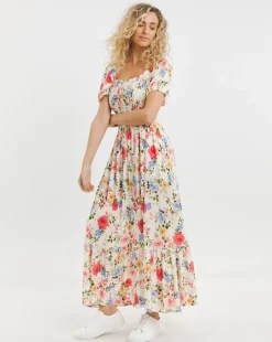 Joe Browns Shirred Floral Jersey Dress