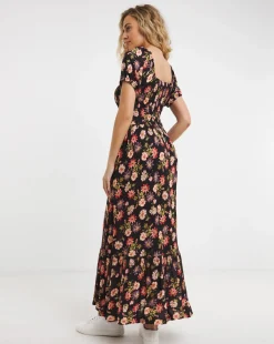 Joe Browns Shirred Floral Jersey Dress