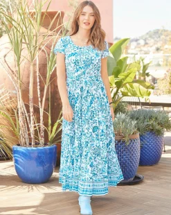 Joe Browns Tabitha Crinkle Cotton Maxi Dress
