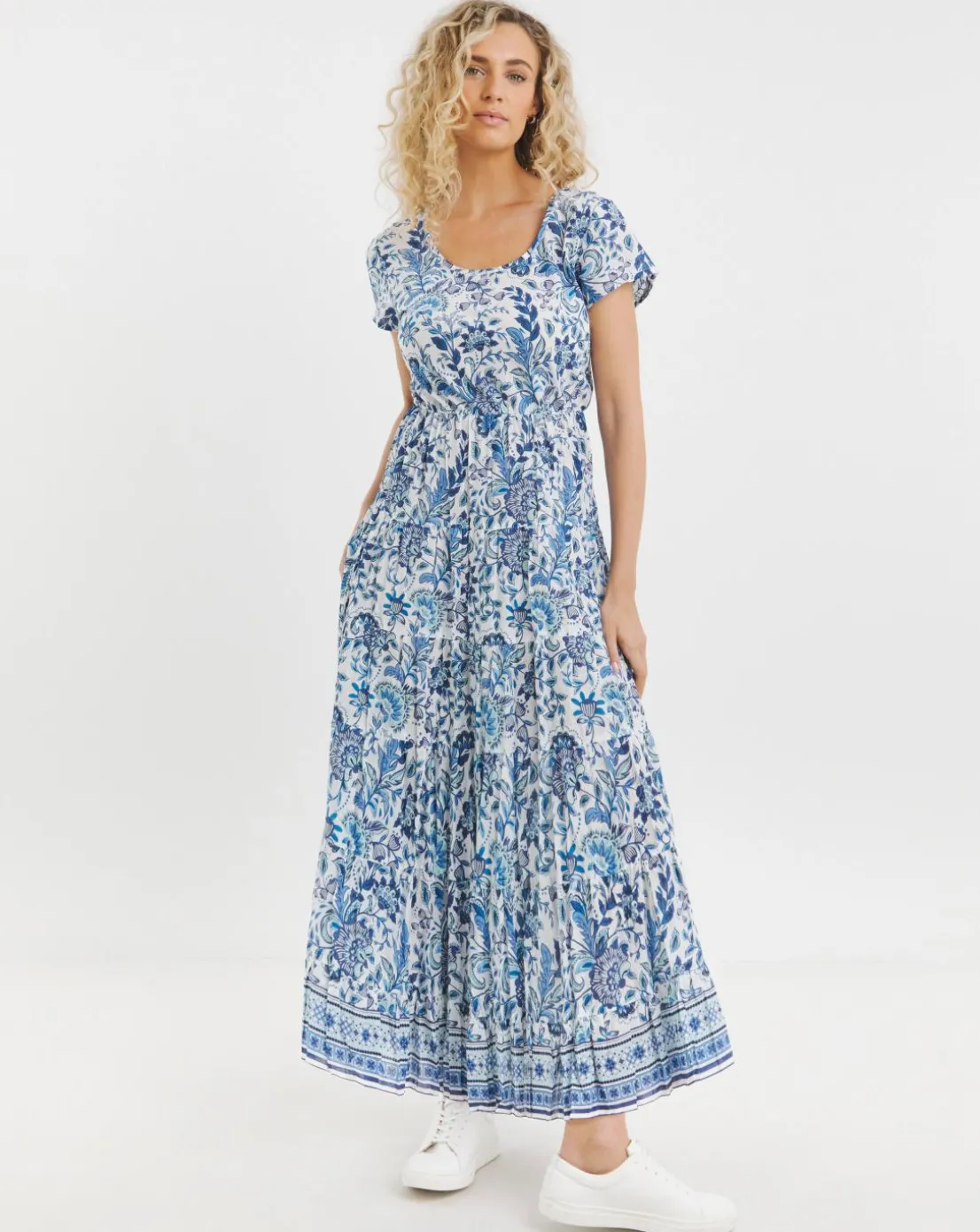 Joe Browns Tabitha Crinkle Cotton Maxi Dress