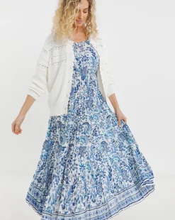 Joe Browns Tabitha Crinkle Cotton Maxi Dress