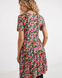 Joe Browns Tiered Floral Jersey Tunic