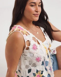 Joe Browns Ultimate Longline Crochet Waistcoat