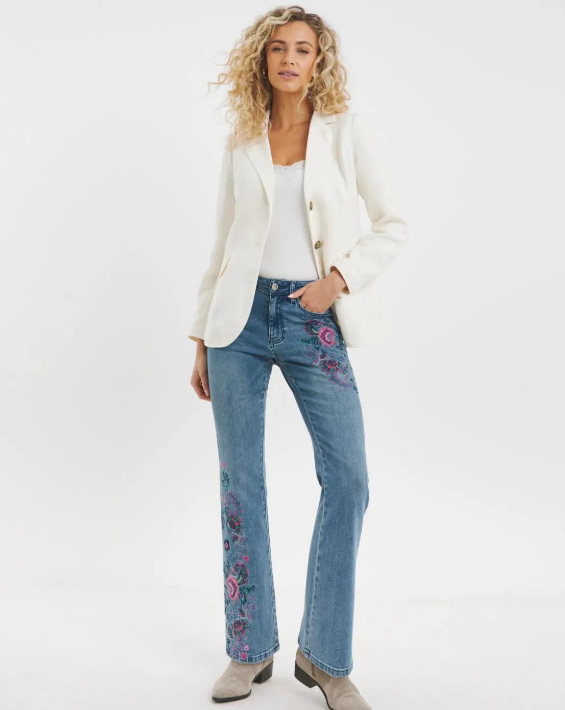 Joe Browns Winnie Embroidered Boot Cut Jean