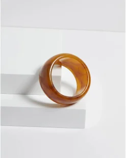 Jon Richard Amber Marbled Wide Bangle
