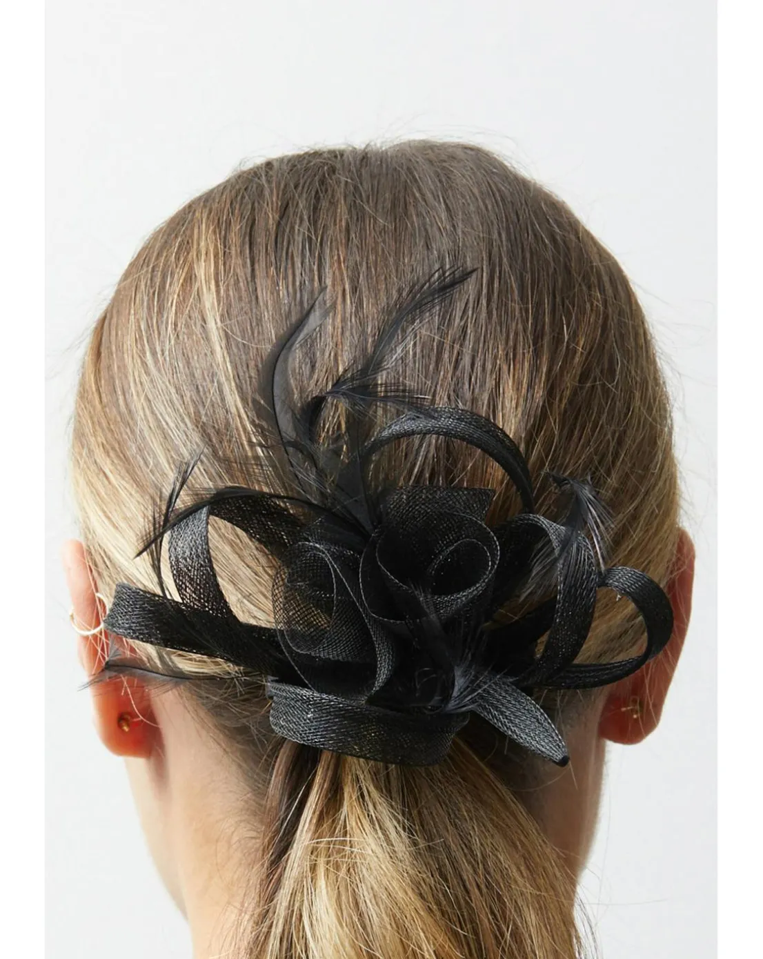 Jon Richard Black Small Fascinator
