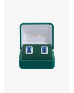 Jon Richard CZ Sapphire Studs