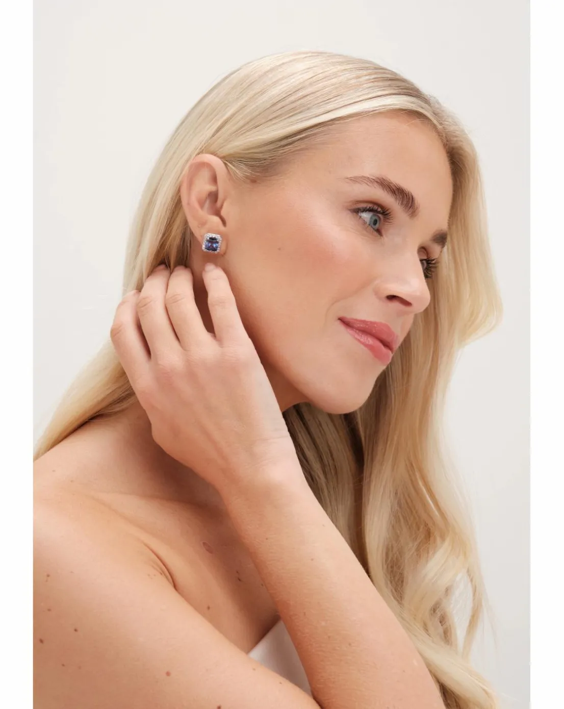 Jon Richard CZ Sapphire Studs