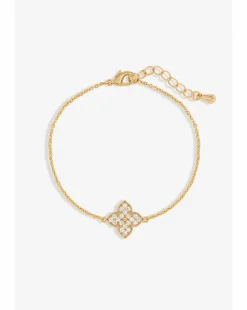 Jon Richard Gold Plated Clover Bracelet