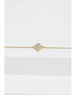 Jon Richard Gold Plated Clover Bracelet