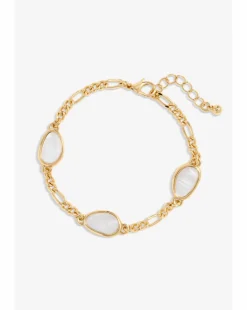 Jon Richard Gold Plated Chain And Shell Station Bracelet