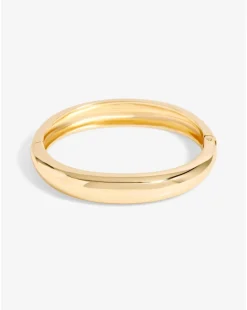 Jon Richard Gold Plated Dome Polished Bangle