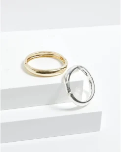 Jon Richard Gold Plated Dome Polished Bangle