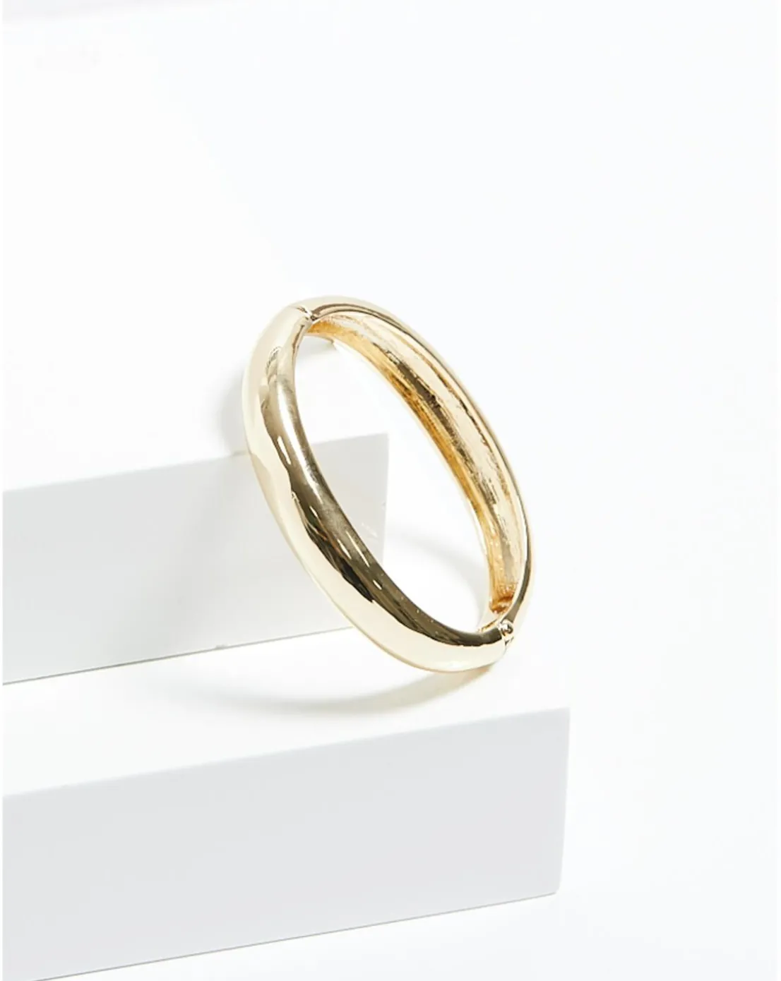 Jon Richard Gold Plated Dome Polished Bangle