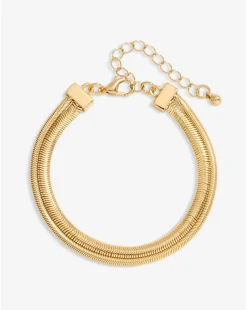 Jon Richard Gold Plated Double Row Snake Chain Bracelet
