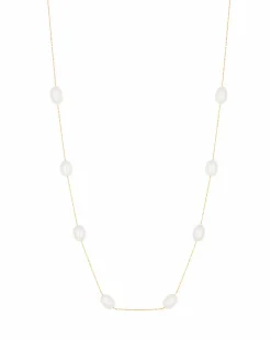 Jon Richard Gold Plated Fine Chain And Freshwater Pearl Necklace
