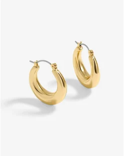 Jon Richard Gold Plated Graduated Hoop Earrings