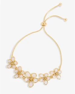 Jon Richard Gold Plated Mother Of Pearl Floral Bracelet