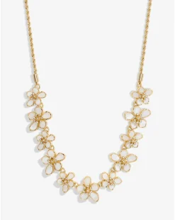 Jon Richard Gold Plated Mother Of Pearl Floral Necklace