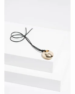 Jon Richard Gold Plated Open Polished Drop Cord Necklace