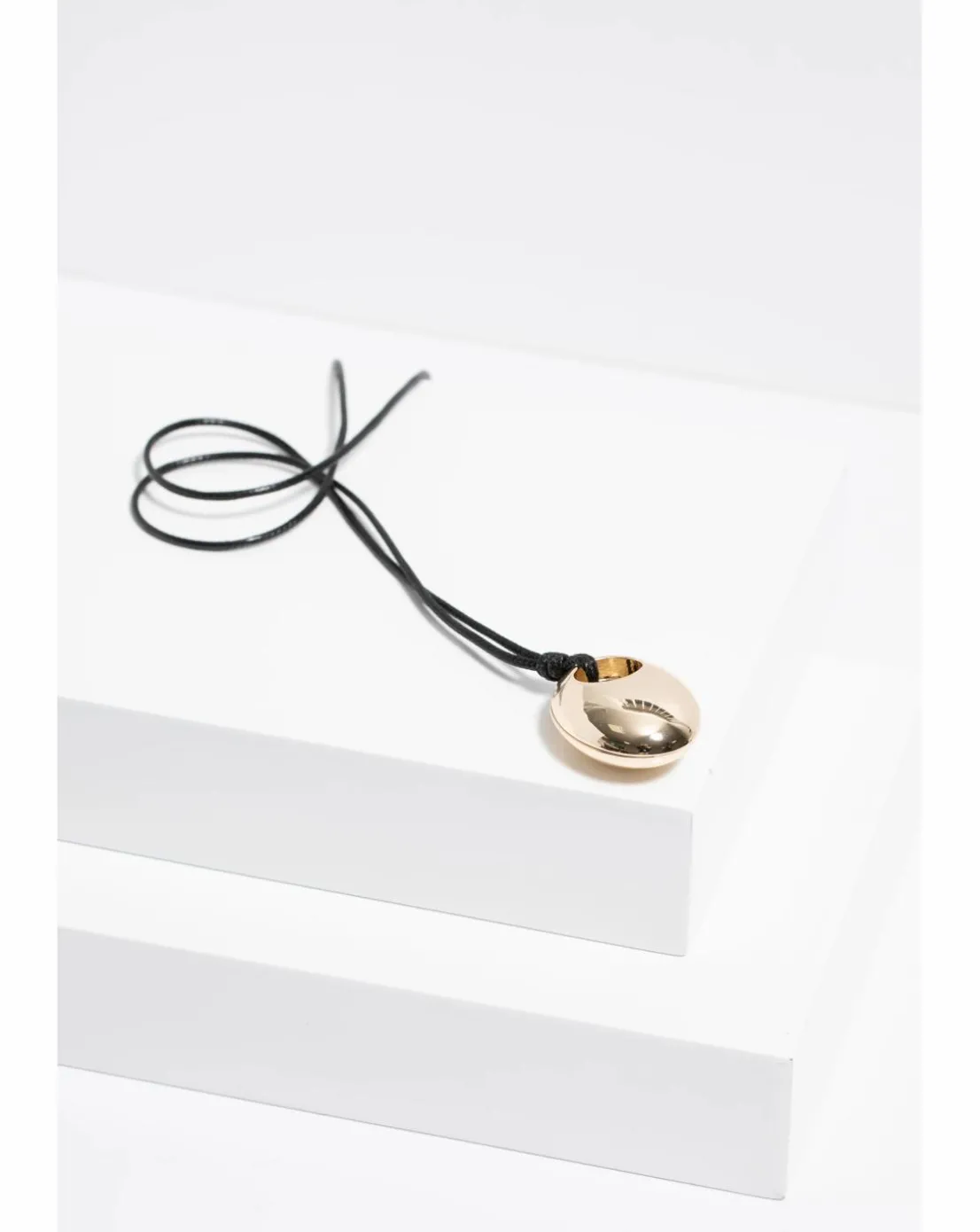 Jon Richard Gold Plated Open Polished Drop Cord Necklace