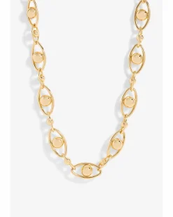 Jon Richard Gold Plated Polished Orb Chain Necklace