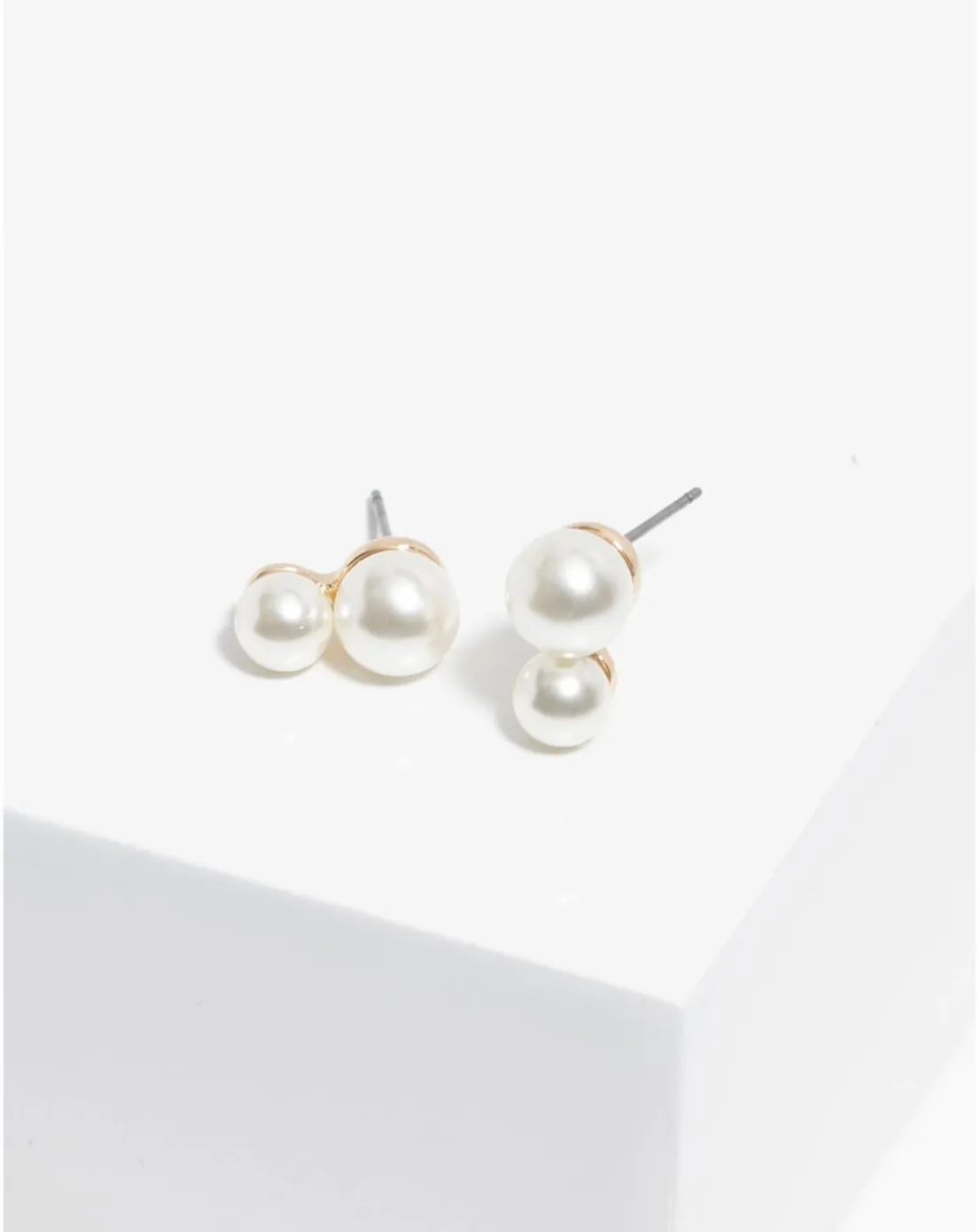 Jon Richard Gold Plated Snowman Pearl Earrings